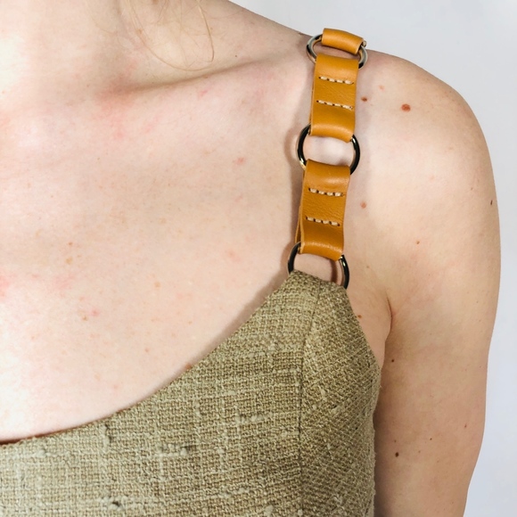 Michael Kors Collection Tweed Leather Dress 0507 - Picture 7 of 8